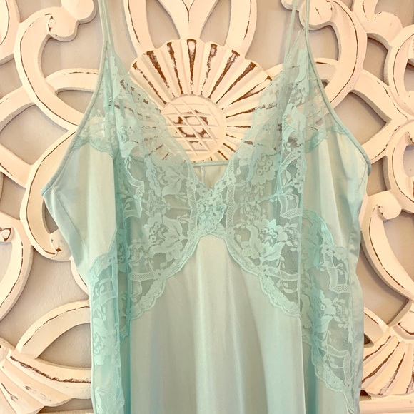 Gilead Other - Gorgeous Vintage Aqua Lace Nightgown